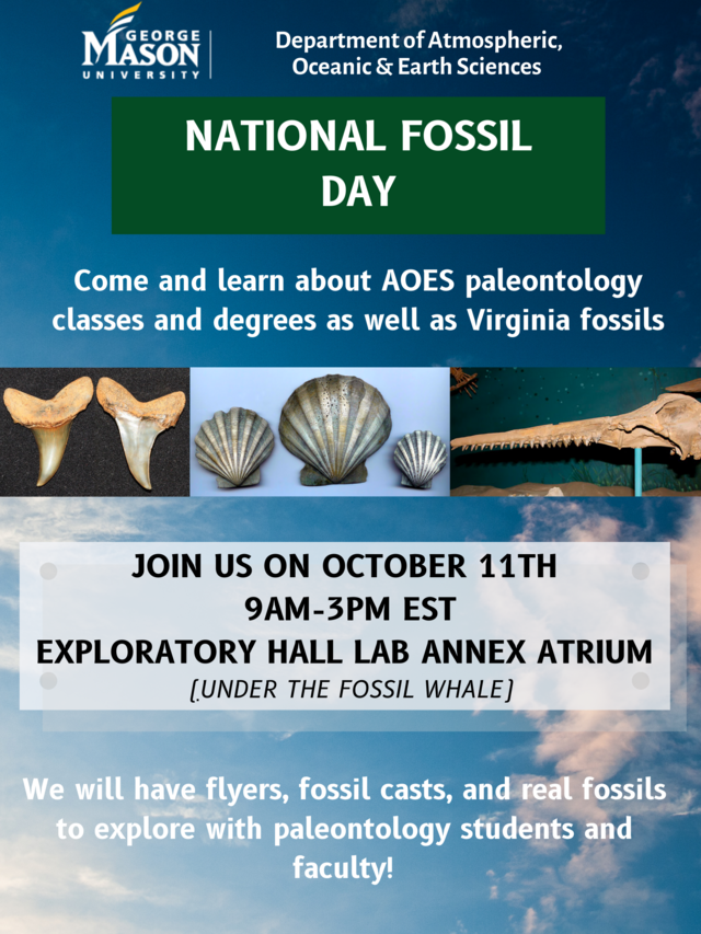 National Fossil Day GMU College of Science